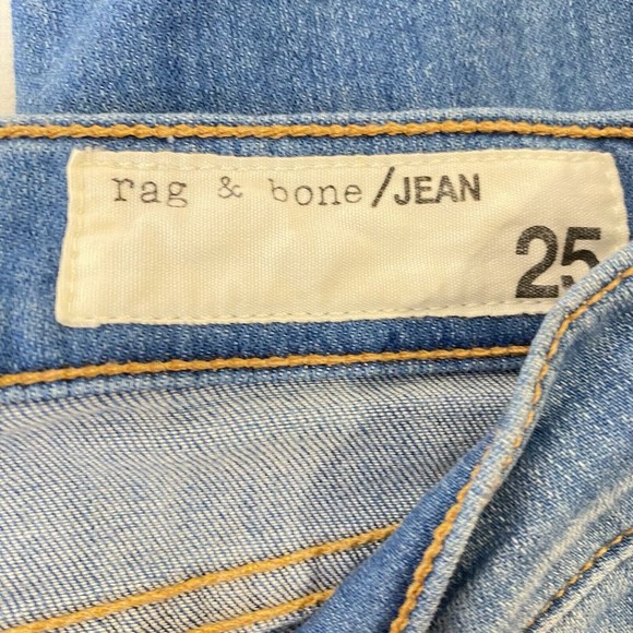 Rag & Bone Capri Jeans Sunset Women 25 Distressed Fray Raw Step Hem W1526K131 - Picture 7 of 15